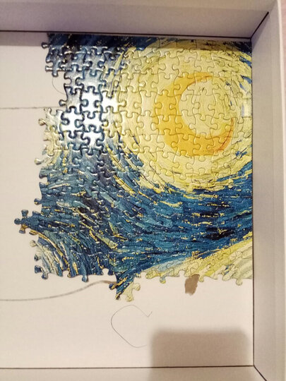 古部 成人拼图1000片 世界名画梵高油画拼图玩具11CF10001770-蒙娜丽莎 晒单图