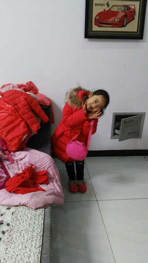 芭啦儿贝贝新款韩版儿童羽绒服女童加厚大毛领