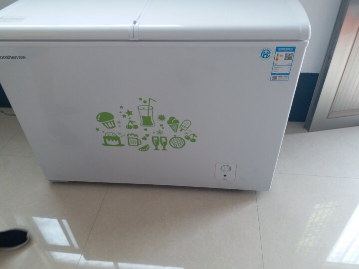 容声(ronshen) 273升 卧式冰箱 蝶形门 侧掀门 冷藏冷冻双温冰柜 家用