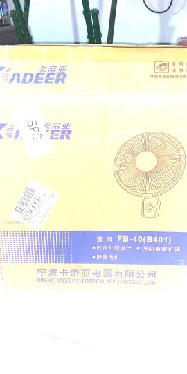 卡帝亚（Kadeer）FB-40(B401) 电风扇/壁扇 晒单图