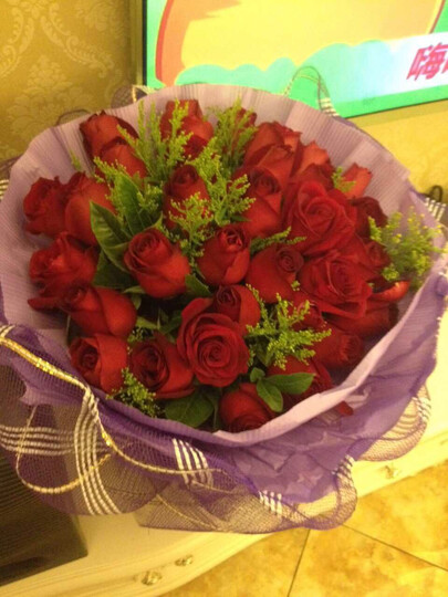 鲜花速递 33枝红玫瑰花 全国同城鲜花花店送花