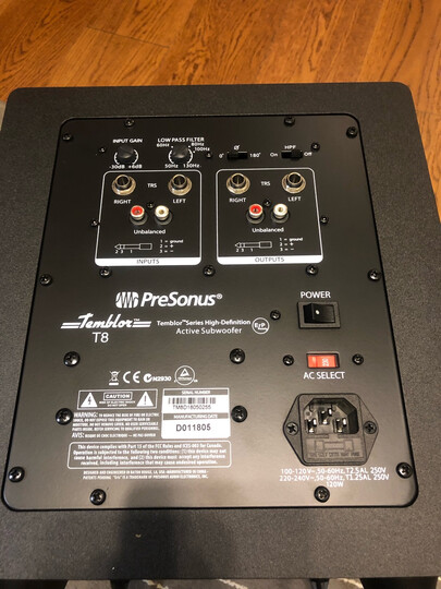 PRESONUS PreSonus T8/Temblor T10 有源音箱 大功率低音炮 晒单图