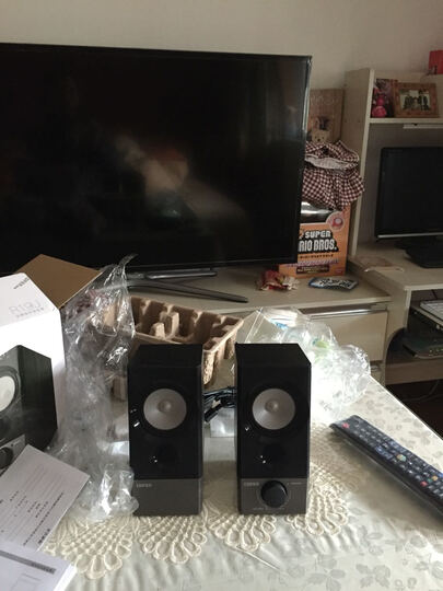 漫步者(EDIFIER)R19U 木质纯音2.0迷你桌面音