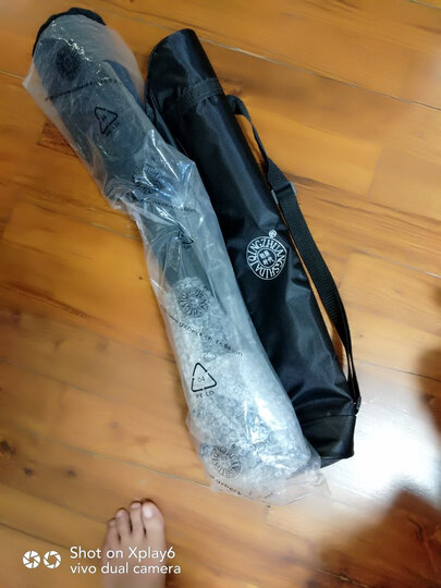 轻装时代独脚架 轻便携佳能尼康单反相机摄影摄像机 单脚架云台套装迷你三角支架微距三脚架 Q188铝合金 独脚架 晒单图