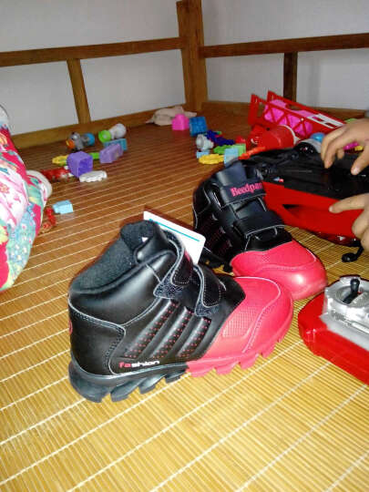 彼得潘冬季童鞋中帮加绒儿童运动鞋保暖防冻小