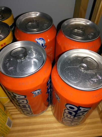 北冰洋 桔汁味 碳酸饮料 330ml*6听 箱装--北冰