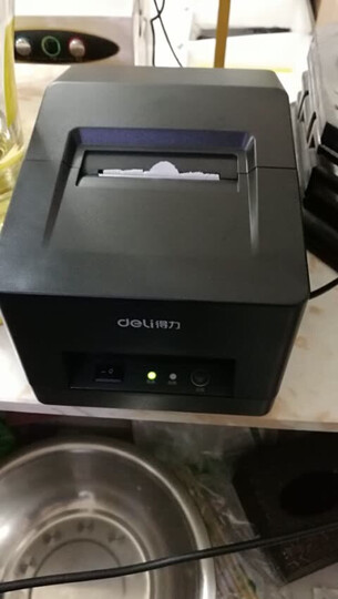 得力(deli)DL-220B 小票针式打印机 自动切纸微型针式打印机 晒单图