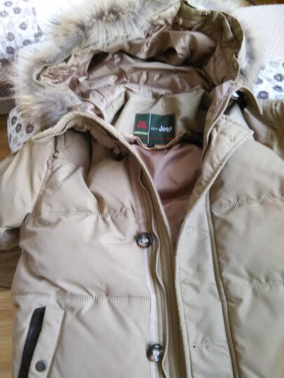 加厚短款男士保暖抗寒男外套 卡其色 M--换货后