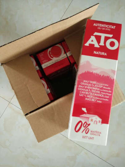 西班牙 进口牛奶 艾多(ATO) 超高温灭菌处理脱脂纯牛奶 1L*6 整箱装 晒单图