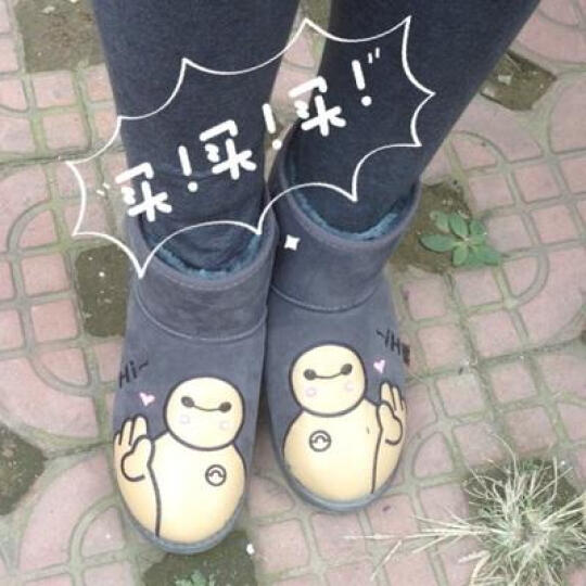 【京东库房发货】莎玛正品冬季新款卡通雪地靴