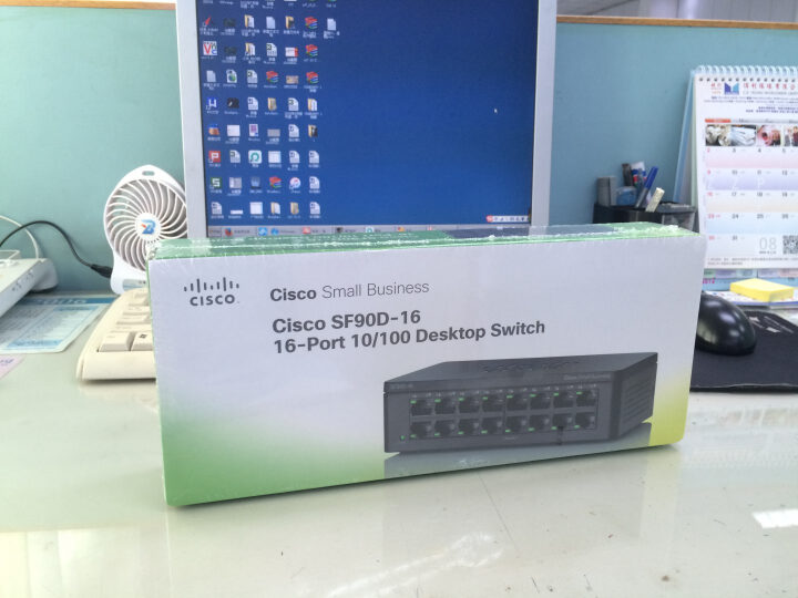 思科（Cisco）SF90D-16 16口百兆非网管交换机 黑色 晒单图
