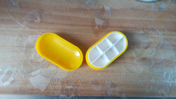 班哲尼 六分格迷你分药盒旅行便携式随身提醒可爱小药盒药品收纳盒子 颜色随机 晒单图