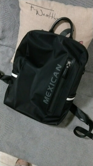 稻草人（MEXICAN）男士背包双肩包男时尚韩版休闲包背包男防水布料包电脑包MJX50435M-06灰色 晒单图