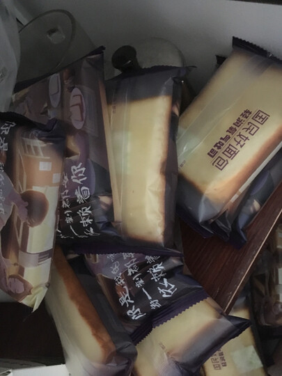 港荣蒸蛋糕 饼干蛋糕 手撕软面包 吐司口袋面包 早餐食品 奶香味900g 晒单图