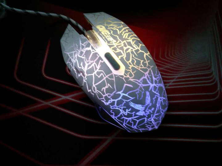 沃野牧马人风格USB有线游戏鼠标台式电脑笔