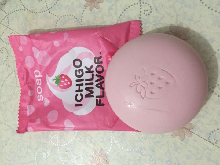 Pelican Sweet 日本可爱牛奶皂 香皂 草莓 抹茶可选  80g 粉色草莓牛奶皂 晒单图