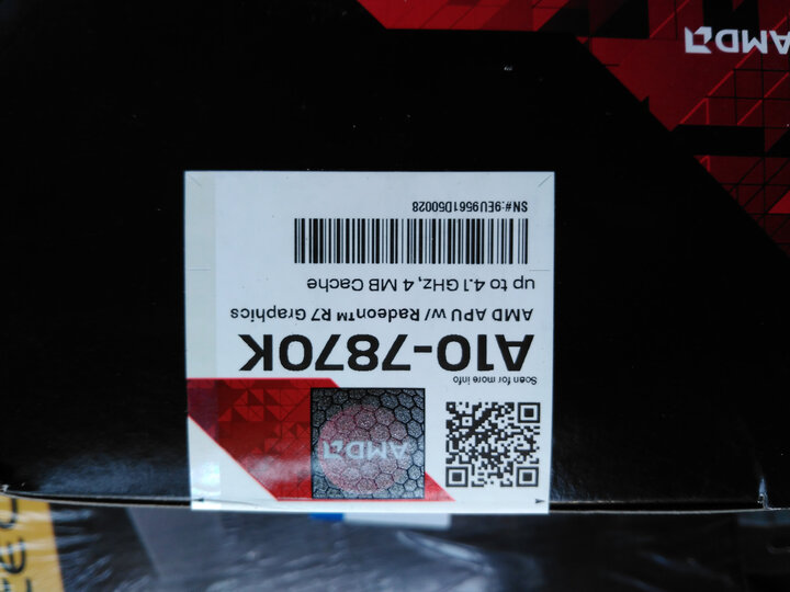 AMD APU系列 A10-7870K 四核 R7核显 FM2+