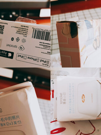 惠普(HP)小印Sprocket 100(白) 手机口袋照片打印机 年会礼品 节日礼物 蓝牙连接 手账必备 晒单图