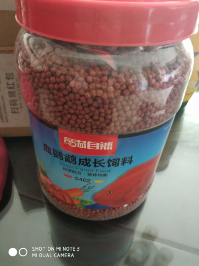 奇溢自然 血鹦鹉成长饲料 水族箱 鱼缸 观赏鱼饲料 大型鱼鱼粮 血鹦鹉鱼食 大型鱼饲料 鱼食 1000克 S-402 晒单图
