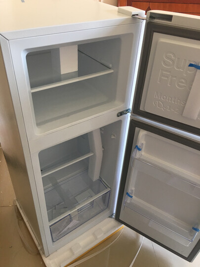 TCL 118升 小型双门电冰箱 LED照明 迷你节能 办公居家便捷之选 环保内胆 (芭蕾白)BCD-118KA9 晒单图