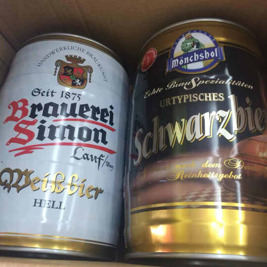 德国进口 Moenchshof猛士黑啤酒5L 桶装--刚收