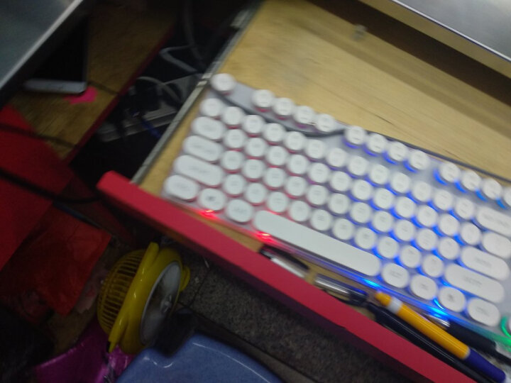 前行者真机械手感游戏键盘鼠标套装有线静音薄膜键鼠台式电脑网吧笔记本办公吃鸡背光USB外接外设带旋钮 金属黑色彩虹光键盘+YX110游戏鼠标 晒单图