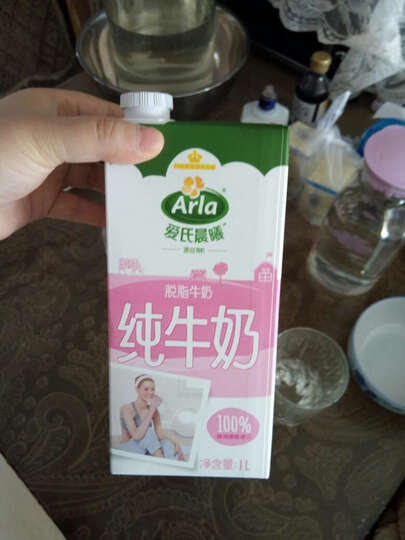 德国 进口牛奶 Arla爱氏晨曦 脱脂牛奶 1L*12 整