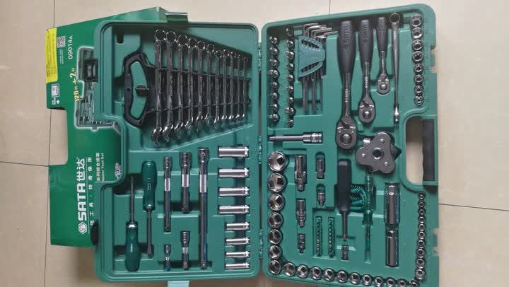 世达(sata)09516 58件维修组套工具 汽车维修工具 机械设备维修套装