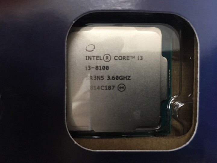 英特尔(intel) i3 8100 酷睿四核 盒装cpu处理器 晒单图