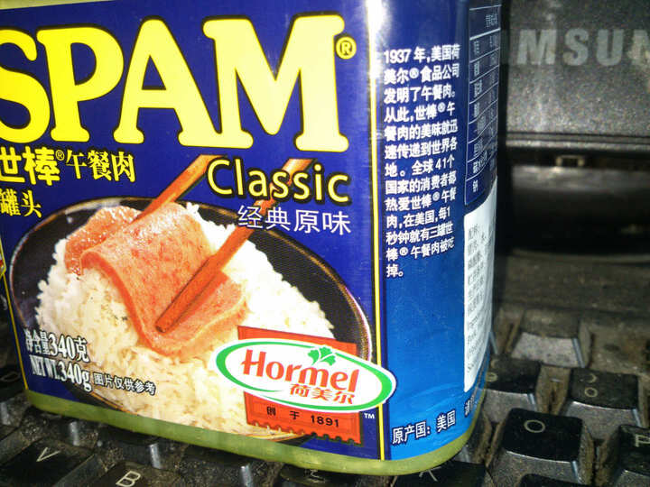 美国 SPAM世棒 经典午餐肉罐头 340g--你们自