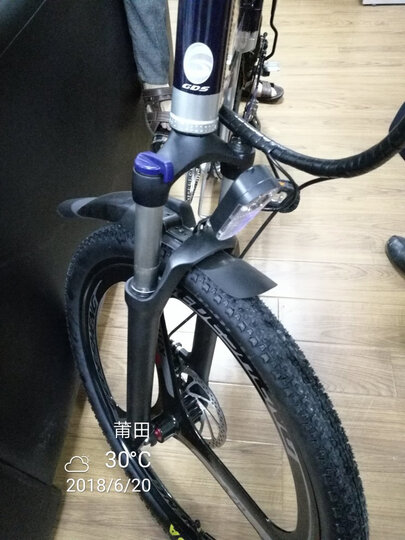 正步(ZB) 电动车自行车可折叠山地电动车锂电池电瓶男女代步车助力自行车 Z26油压前叉400W电机骑士蓝90KM续航 晒单图