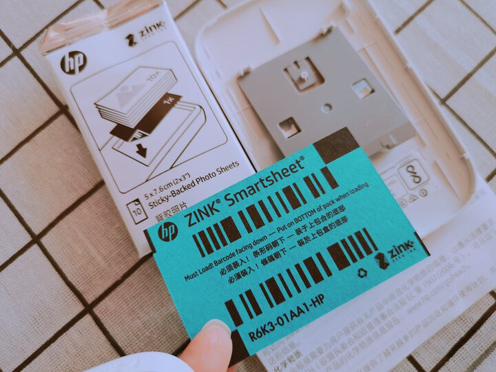 惠普(HP)小印Sprocket 100(白) 手机口袋照片打印机 年会礼品 节日礼物 蓝牙连接 手账必备 晒单图
