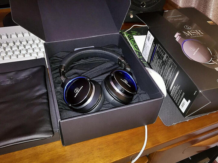 铁三角 ATH-MSR7 BK 高解析音质便携头戴式