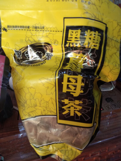 黑金传奇黑糖姜母茶台湾进口大姨妈红糖姜枣茶经期姜茶水汁块月经送女友 黑糖姜母茶（小粒装） 晒单图