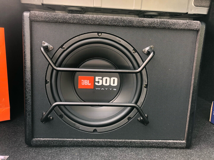 jbl汽车低音炮 车载音响车载箱体有源超重低音音响喇叭 cs1014 【赠送