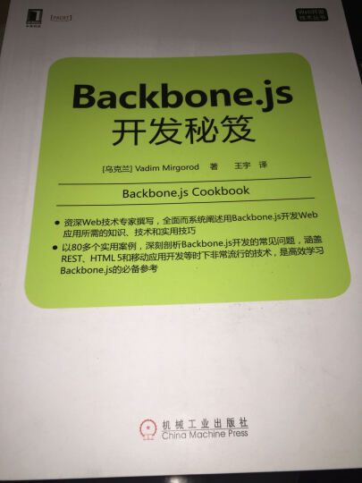 Backbone.js开发秘笈 晒单图