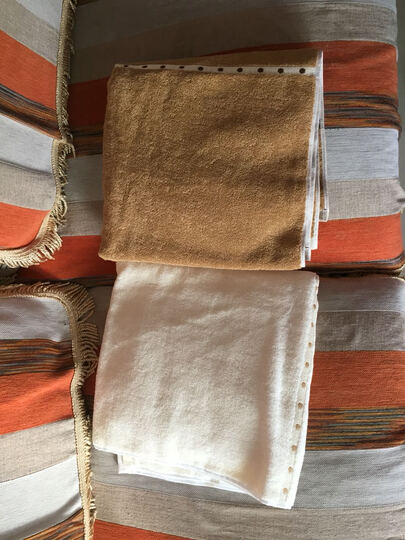 金号毛巾家纺 金号经典纯棉浴巾2条装 棕1棕3