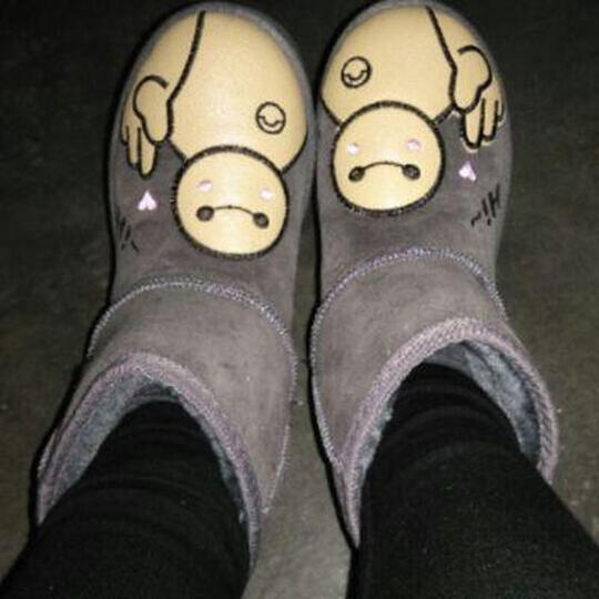 【京东库房发货】莎玛正品冬季新款卡通雪地靴