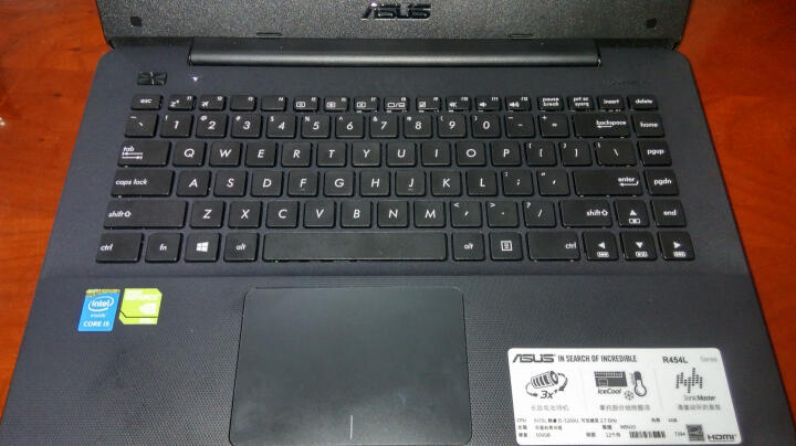 华硕(ASUS) 经典系列 R454LJ 14英寸笔记本电脑(i5-5200U 4G 500G NV920M 2G独显 黑 LED背光) 晒单图