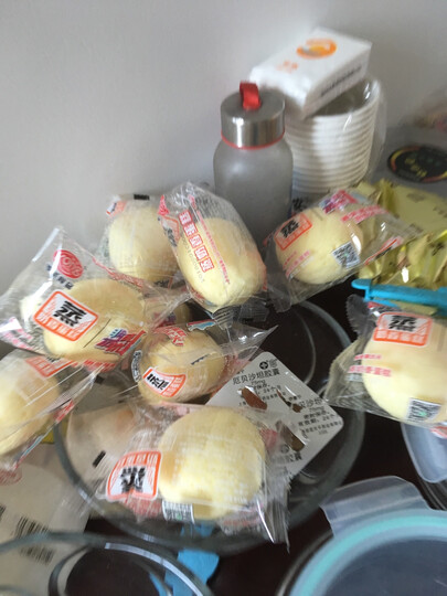 港荣蒸蛋糕 饼干蛋糕 手撕软面包 吐司口袋面包 早餐食品 奶香味900g 晒单图