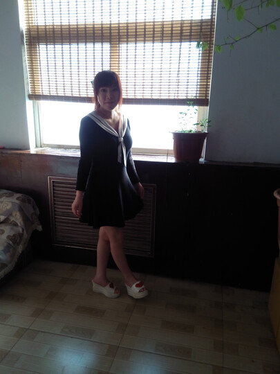 奥斯香2015新款性感夜店海军风拼色V领导大摆