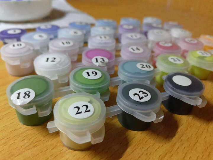 佳彩天颜 diy数字油画 客厅植物风景花卉大幅手绘装饰油彩画 创意礼品 G065窗外向日葵 40*50CM订好内框 晒单图