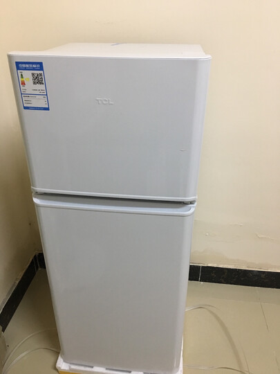 TCL 118升 小型双门电冰箱 LED照明 迷你节能 办公居家便捷之选 环保内胆 (芭蕾白)BCD-118KA9 晒单图
