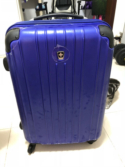 瑞动（SWISSMOBILITY）拉杆箱PC+ABS轻盈大容量旅行箱行李箱24英寸万向轮MT-5555-06T00暗蓝色 晒单图