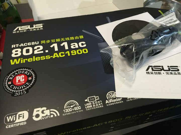 华硕RT-AC88U:华硕的比我之前的网件5G信号