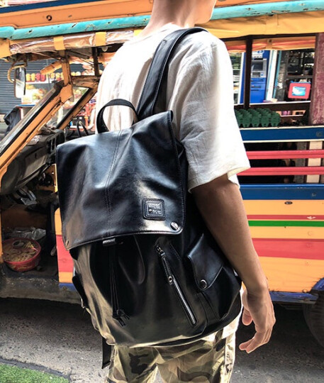 赫登尔（herder）双肩包男潮流旅行休闲背包15.6英寸电脑包大容量大中学生书包 晒单图