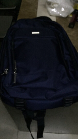 老人头（LAORENTOU)双肩包男女多功能学生书包笔记本商务电脑包大容量旅行背包 847J010L1G1 蓝色 晒单图