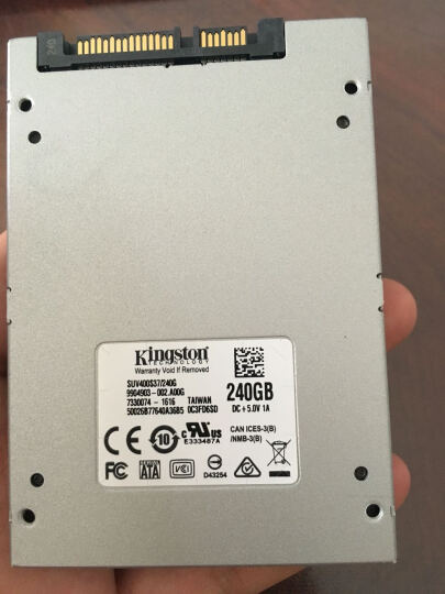 金士顿(Kingston)UV400系列 480G SATA3  固态硬盘 晒单图