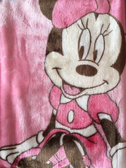 迪士尼宝宝毯子儿童毛毯盖毯云毯新生儿盖被双层加厚礼盒装浅粉17061 晒单图