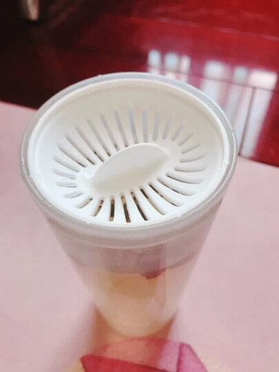 特百惠（Tupperware）500ML茶韵塑料随心水杯子极光白运动水杯带茶隔杯绳 晒单图